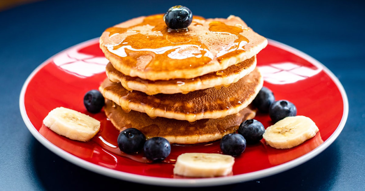American Pancakes mit Blaubeeren